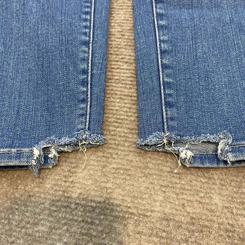 FRAME Jeans Womens 26 Blue‎ Denim Le Skinny de Jeanne Crop Distressed Stretch